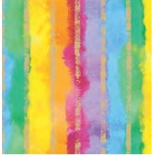 Rainbow Stripe Feminine Gift Wrap (833'x30" thru 36")