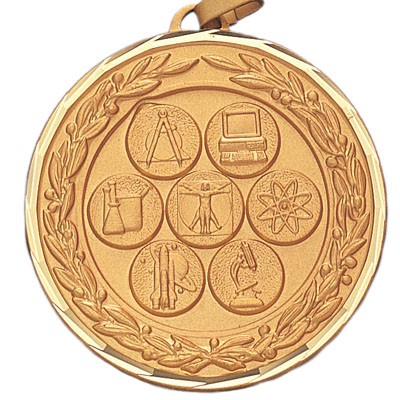 2" K Series Science Die Struck Medal