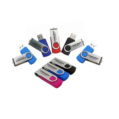 Colorful 256 MB USB Flashdrive With Swivel Cap