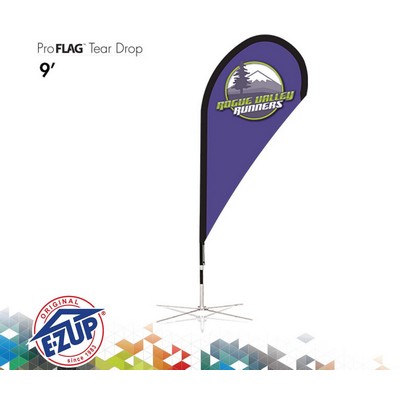 ProFlag™ 9' Tear Drop Flag w/ Ground Stake, Pole, & Storage Bag