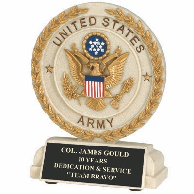 U.S. Army Stone Resin Trophy (5½" x 4½")