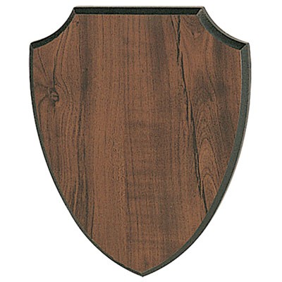 Walnut Finish Shield w/¼" Beveled Edge (9½" x 12")