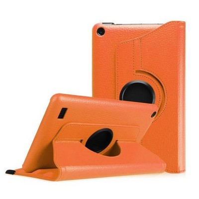 Kidder Rotate Leatherette Case for Kindle Fire HD 8" (Orange)