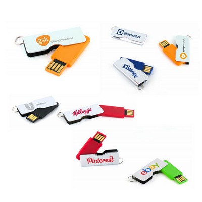 16 GB Mini Wide Body Swivel USB Flash Drive