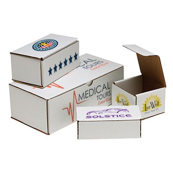 Full Color Printed White Mailer Box (8"x5"x2")