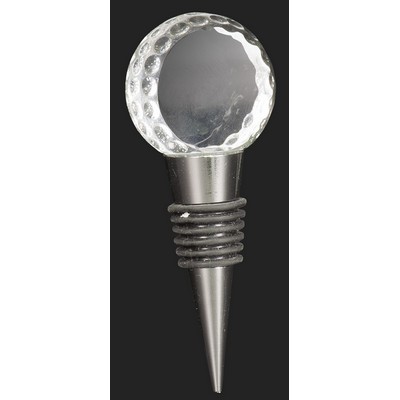 Fore! Crystal Golf Ball Wine Stopper (4'' H)