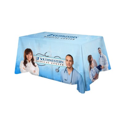 Polyester Digital Direct Print Table Cover 3 sided, 6 foot