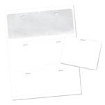 4" x 3" TEMP Badge Adhesive Paper Name Tag Insert, Blank, Pack of 500 Badges