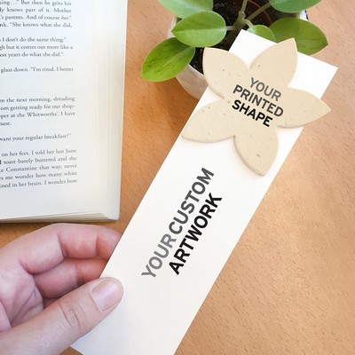 1-Sided Large Eco Bookmark w/Printed Shape