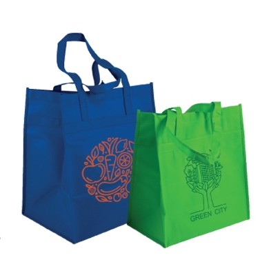 Small Reusable Grocery Bags (1 Color Imprint)