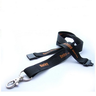 Polyester Lanyard w/ Safety Breakaway