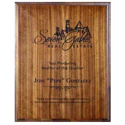 Walnut Wood Lasered Eco-Plaque (9"x12")