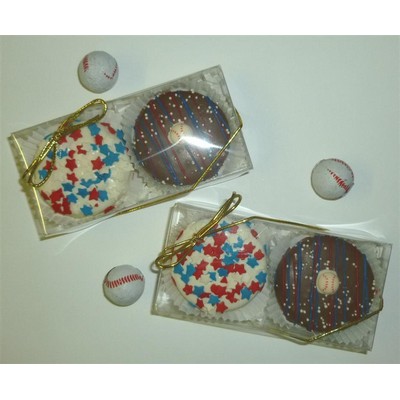 Baseball Dipped Cookie 2 Pack