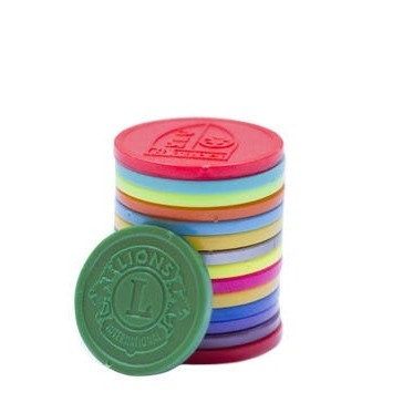 0.98" Embossed Tokens