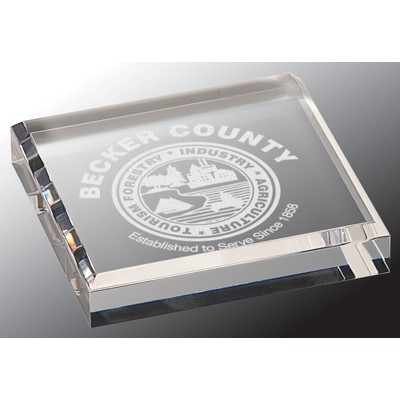 Clear Acrylic Paperweight