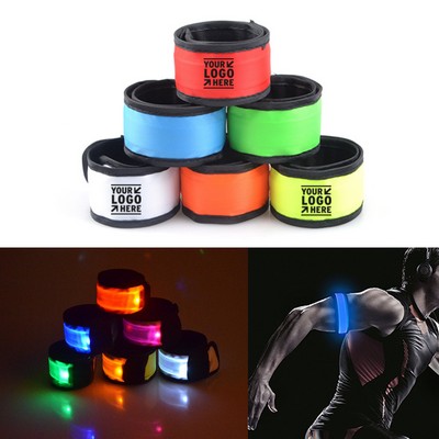 Safety LED Slap Light-Up Bracelets Arm Band