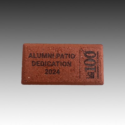 1.4" x 2.9" - Red Clay Brick