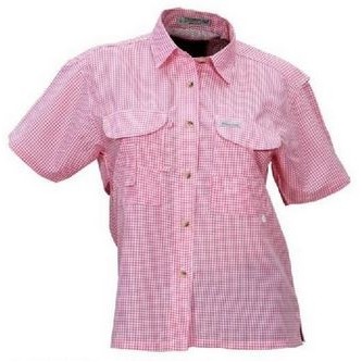 Tiger Hill Ladies' Gingham Short Sleeve Fishing Shirt