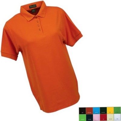 Tiger Hill Ladies' 100% Cotton Pique Polo Shirt