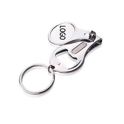 Round Nail Clipper w/ Bottle Opener