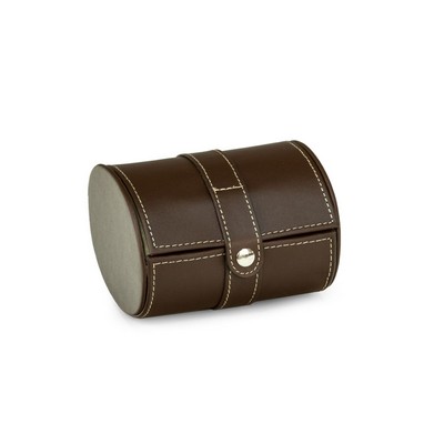 Single Watch Case Brown Leather