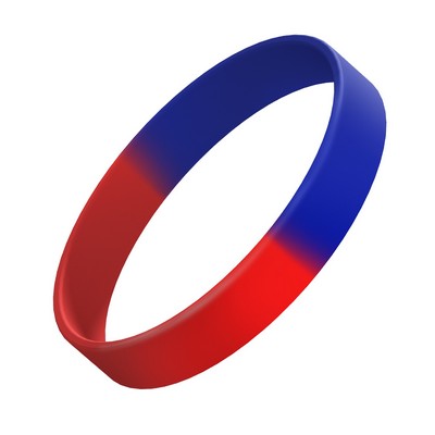 In-Stock 1/2" Segmented Silicone Wristband