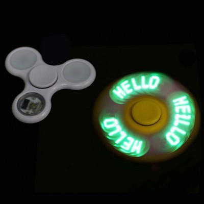 Preprogrammed LED Message Fidget Spinner