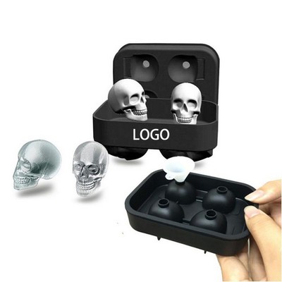 Human Skull Ice Mold Tray