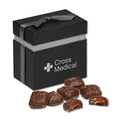 Chocolate Sea Salt Caramels in Elegant Treats Gift Box