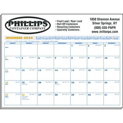 Deskminder Desk Pad Calendar w/o Corners