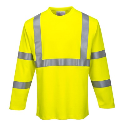 Flame Resistant Hi-Vis Long Sleeve T Shirt