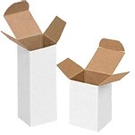 White Reverse Tuck 1 Piece Gift Box (3"x2"x5.25")