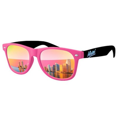 2-Tone Retro Mirror Sunglasses