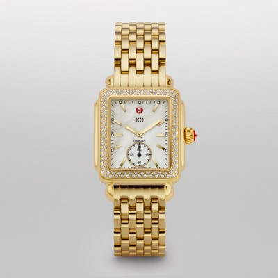 Ladies Deco 16 Diamond Gold