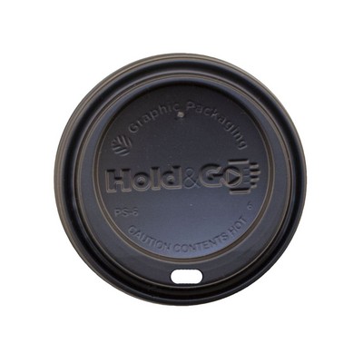 Insulated Paper Cup Lid, 8 Oz., Black