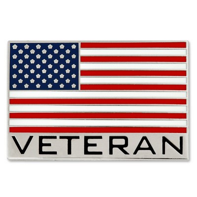 Veteran American Flag Pin