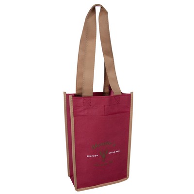 Bacchus Non-Woven Wine Bag (2 Color Imprint)