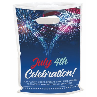 Digital Full Color Die Cut Plastic Bag (9" x 13")