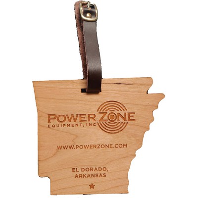 3" x 4" - Arkansas Hardwood Luggage Tags