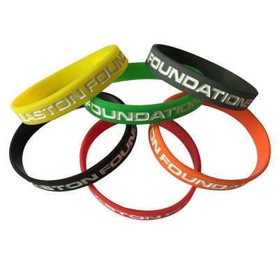 Color Fill Silicone Bracelet