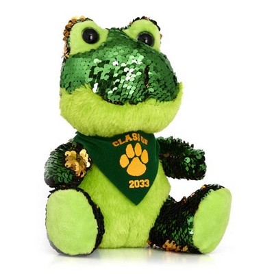 8" Frog Bling Stuffed Animal