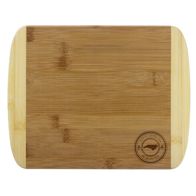 North Carolina State Stamp 2-Tone 11" Cutting Board