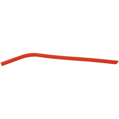 10" Red Small Silicone Straw