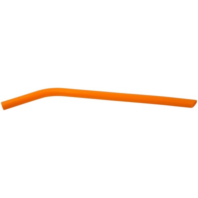 10" Orange Large Silicone Straw