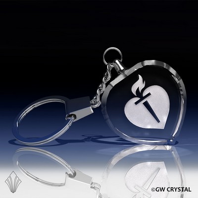 Heart Crystal Keychain