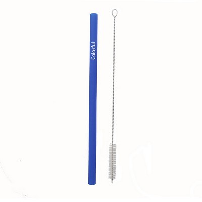 Silicone Straw W/Brush