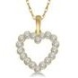 Jilco Inc. Yellow Gold Diamond Heart Necklace