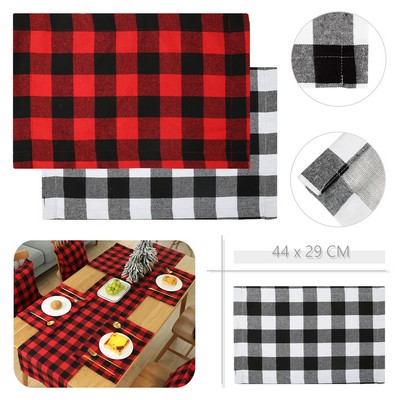 Christmas Burlap Plaid Placemat