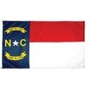 North Carolina Indoor Parade Flag w/Fringe (5'x8')