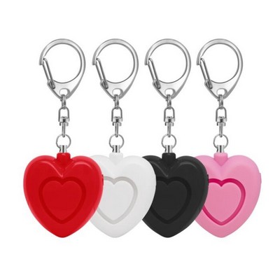 Heart Safety Alarm LED Keychain